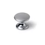 Lot De 4 Boutons De Meuble Rond Zamak Mat H.27 X L.33 X P.33 Mm