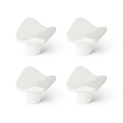 Boutons de meuble Figuré, zamak blanc verni X4