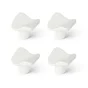 Boutons de meuble Figuré, zamak blanc verni X4