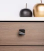 Boutons de meuble Figuré, zamak noir peint X4