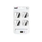 Lot De 4 Boutons De Meuble Vague Zamak Brossé H.26 X L.32 X P.31 Mm