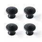 Boutons de meuble ronds, zamak noir verni, Diam.30 mm X4