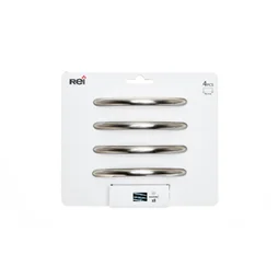 Lot De 4 Poignées De Meuble Entraxe 96 Mm Zamak Brossé
