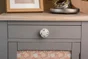 Bouton De Meuble Rond Porcelaine Creme Vieilli H.28 X L.44 X P.44 Mm