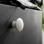 Bouton de meuble rond Tillie, céramique blanc, Diam.35 mm