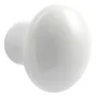 Bouton de meuble rond Tillie, céramique blanc, Diam.35 mm