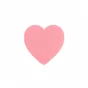 Bouton de meuble  Coeur, pvc rose