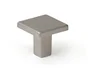 Bouton De Meuble Carré Argent Zamak H.28 X L.30 X P.30 Mm