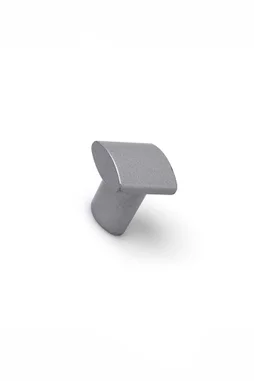 Bouton De Meuble Carré Argent Zamak H.25 X L.20 X P.20 Mm