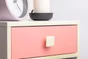 Bouton De Meuble Carré Beige Zamak H.20 X L.37 X P.37 Mm