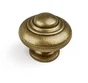 Bouton De Meuble Rond Vieil Or Zamak H.26 X L.30 X P.30 Mm