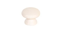 Bouton de meuble rond Univers, bois blanc peint, Diam.45 mm