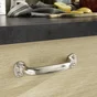 Poignée De Meuble Entraxe 140 Mm Acier Nickelé