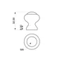 Lot De 6 Boutons De Meuble Rond Bois Verni H.32 X L.30 X P.30 Mm