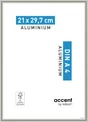 Cadre Nickel, L.21 X H.29.7 Cm, Aluminium Gris