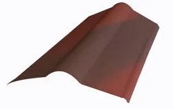 Faîtière Pour Plaque Onduvilla Rouge Ombré, L.1.06 M