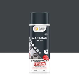 Peinture aérosol relook tout extreme MAISON DECO macadam RAL 7016 satiné 0.400 L
