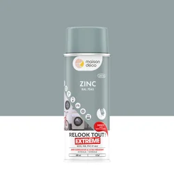 Peinture aérosol relook tout extreme MAISON DECO zinc ral 7045 RAL 7045 satiné 0.400 L