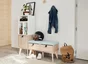 Pied Meuble Conique Spaceo Fixes Bois Mat Blanc / Beige / Naturel