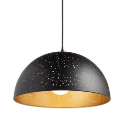 Suspension, Classique Métal Noir Mat Inspire Ydro 1 Lumière(S) D.40 Cm