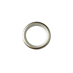 Lot de 10 Anneaux tringle à rideau +silencieux chic 28 mm polypropylène argent bronze