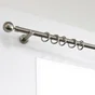 Lot de 10 Anneaux tringle à rideau +silencieux chic 28 mm polypropylène argent bronze