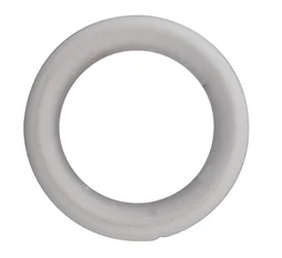 Lot de 10 anneaux barre de vitrage Ronds 9 mm acier blanc
