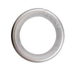 Lot de 10 anneaux pour tringle à rideau Ronds 9 mm acier gris argent INSPIRE