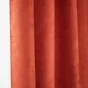 Rideau tamisant, Newmanchester suédine orange l.140 x H.280 cm INSPIRE
