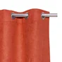 Rideau tamisant, Newmanchester suédine orange l.140 x H.280 cm INSPIRE