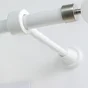 Support Tringle À Rideau, 28 Mm Blanc Satiné Inspire