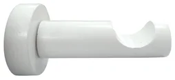 Support Tringle À Rideau, 28 Mm Blanc Satiné Inspire