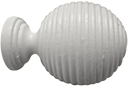 Embout Strié Inspire, Blanc Satiné Diam.28 Mm
