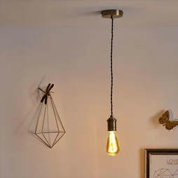 Suspension, E27 moderne Ione métal laiton patiné 1 X 60 W INSPIRE