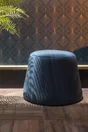Papier Peint Expansé Diamant Bleu / Argent