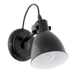 Applique Métal Noir Eglo Priddy 1 Lumière(S)