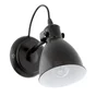 Applique Métal Noir Eglo Priddy 1 Lumière(S)