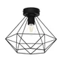 Plafonnier, Design Métal Noir Inspire Byron D.32.5 Cm