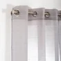 Voilage tamisant, Lola gris l.140 x H.260 cm