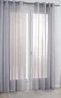 Voilage tamisant, Lola gris l.140 x H.260 cm