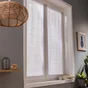 Paire De Vitrages Tamisant, Lola Blanc L.60 X H.120 Cm
