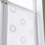 Vitrage Tamisant, Cosmos Blanc/Argent L.90 X H.210 Cm