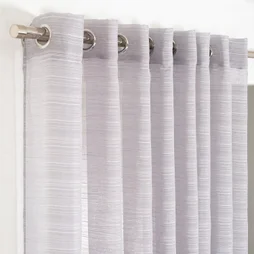 Voilage Tamisant, Lola Gris, grande largeur L.300 X H.240 Cm