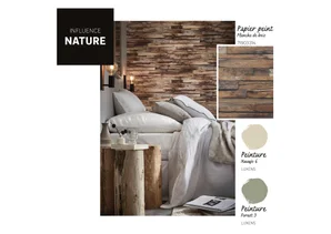 Papier Peint Intissé Planche De Bois Marron