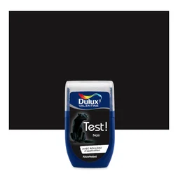 Testeur peinture noir satiné Crème de couleur DULUX VALENTINE 30 ml