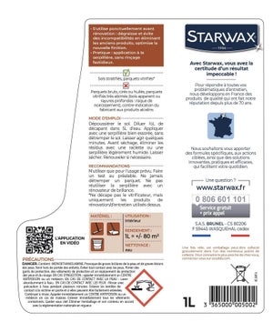 Décapant parquet et stratifié STARWAX 500 l