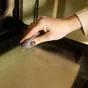 Lot de 3 tampons à récurer Laine d'acier pour inserts verre de cheminée, GERLON