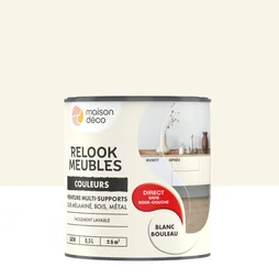 Peinture Pour Meuble Relook Maison Deco Blanc  Satiné 0.5 L