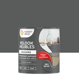 Peinture pour meuble Relook Maison Deco gris  satiné 0.5L