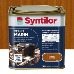Vernis marin bois SYNTILOR Ambre satiné 0.75 L